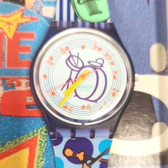 Swatch watch TUBA GV104 1992 Standard Gents New old stock with new battery - Picture 1 of 8